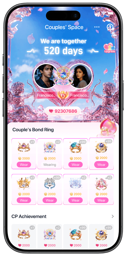 TopRizz voice room page